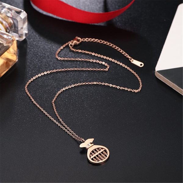 18K Rose Gold-Plated Purse Pendant Necklace on Sale