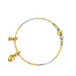 Two-Tone Adjustable Charm Bangle Sale