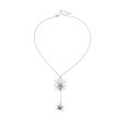 Silver-Plated Spider & Web Drop Necklace on Sale