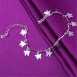 Silver-Plated Butterfly Charm Station Anklet Online Sale