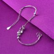 Silver-Plated Star & Bead Anklet Fashion