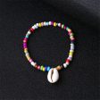 Teal Multicolor Howlite & Shell Charm Anklet For Cheap