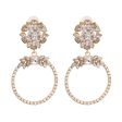 White Crystal & 18K Gold-Plated Botany Drop Earrings Fashion