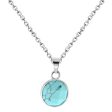 Turquoise & Silver-Plated Coin Drop Earrings & Pendant Necklace Hot on Sale