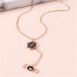 18K Gold-Plated & Black Enamel Spiderweb Pendant Necklace Discount