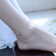 Silver-Plated Open Heart Layered Anklet Online now