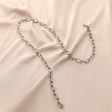 Silver-Plated Oval Cable Chain Necklace Sale