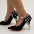 Silver-Plated Figaro Layered Tassel Anklet Sale