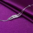 Silver-Plated Graduated Bead Double-Strand Anklet For Cheap