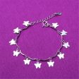 Silver-Plated Butterfly Charm Station Anklet Online Sale