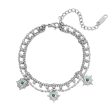 Resin & Silver-Plated Star Layered Charm Bracelet Cheap